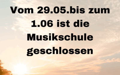 Christi Himmelfahrt – verlängertes Wochenende