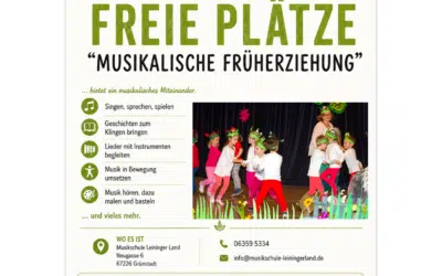 Freie Plätze – Grundkurs Musikalische Früherziehung